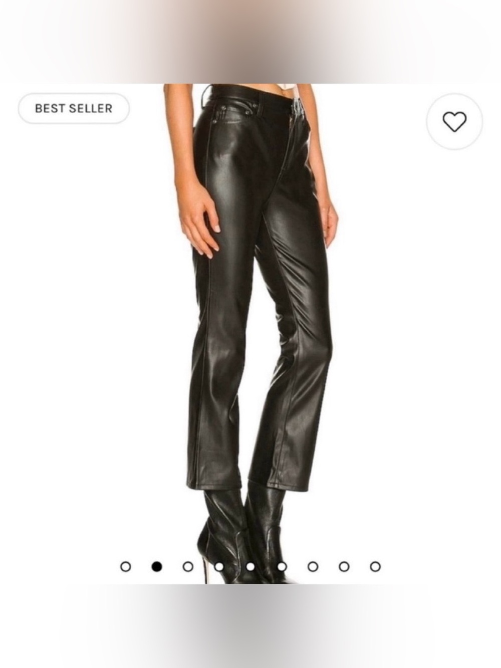 PISTOLA Lennon High Rise Cropped Boot Pant in Slate Black from revolve - Picture 3 of 14